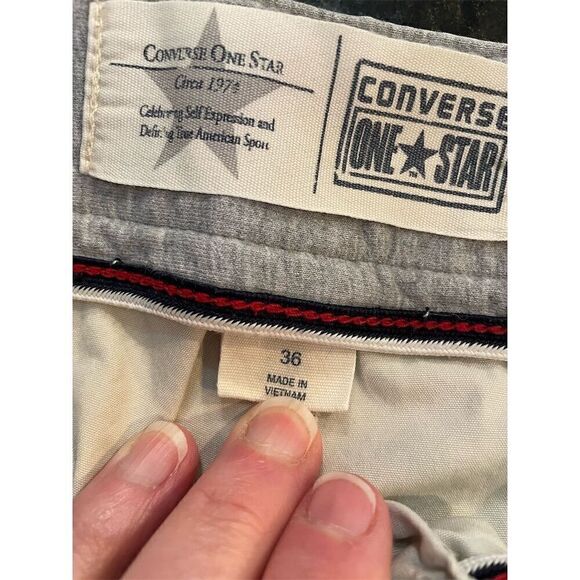 Converse One Star Men's Light Tan Casual Shorts Size 36 - Picture 9 of 10